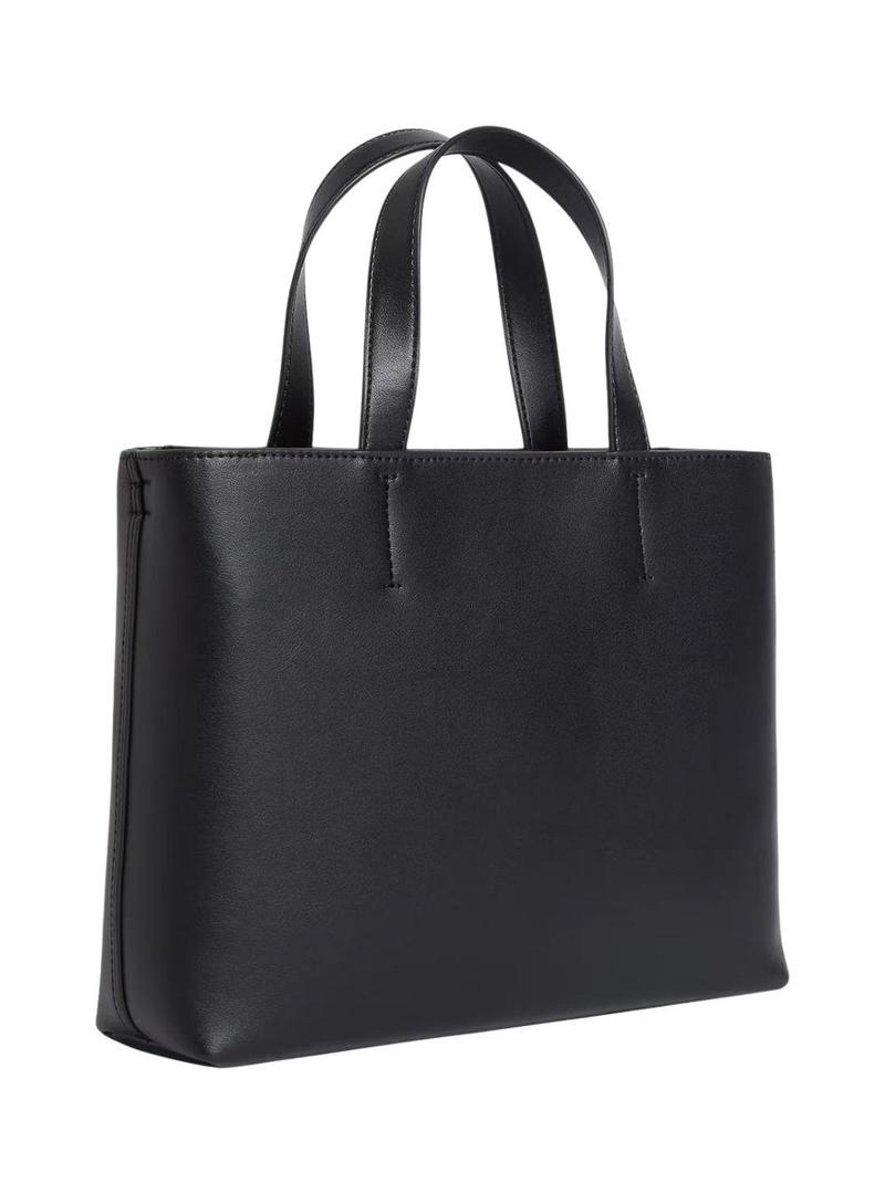 Bolsa Calvin Klein Jeans Mini Tote preta para mulher.
