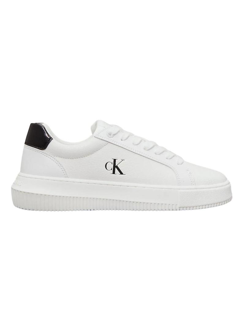 Sapatilhas Calvin Klein Jeans Classic Cupsole branco para mulher.