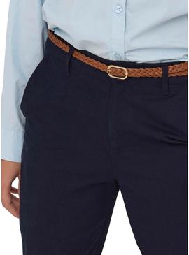 Calça Only Sax azul marinho para mulher.