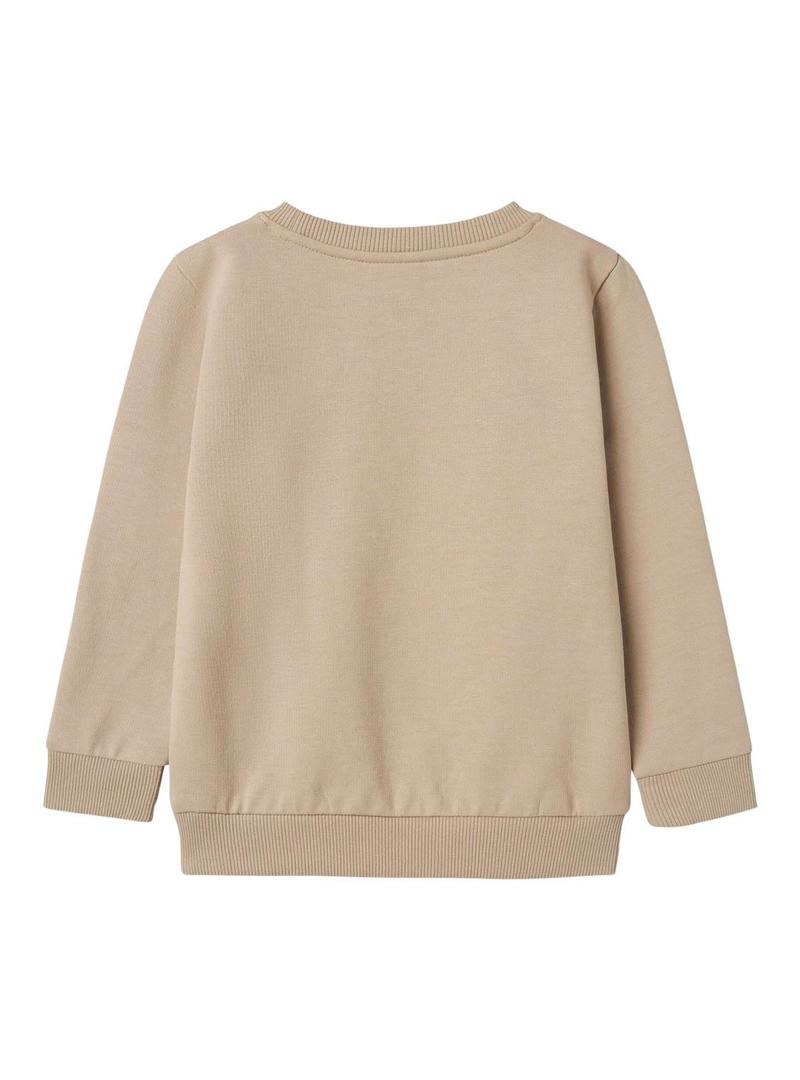 Moletom Name It bege para menina e menino