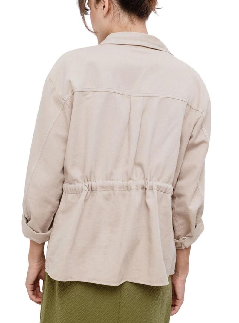 Jaqueta Vila Tilo bege para mulher