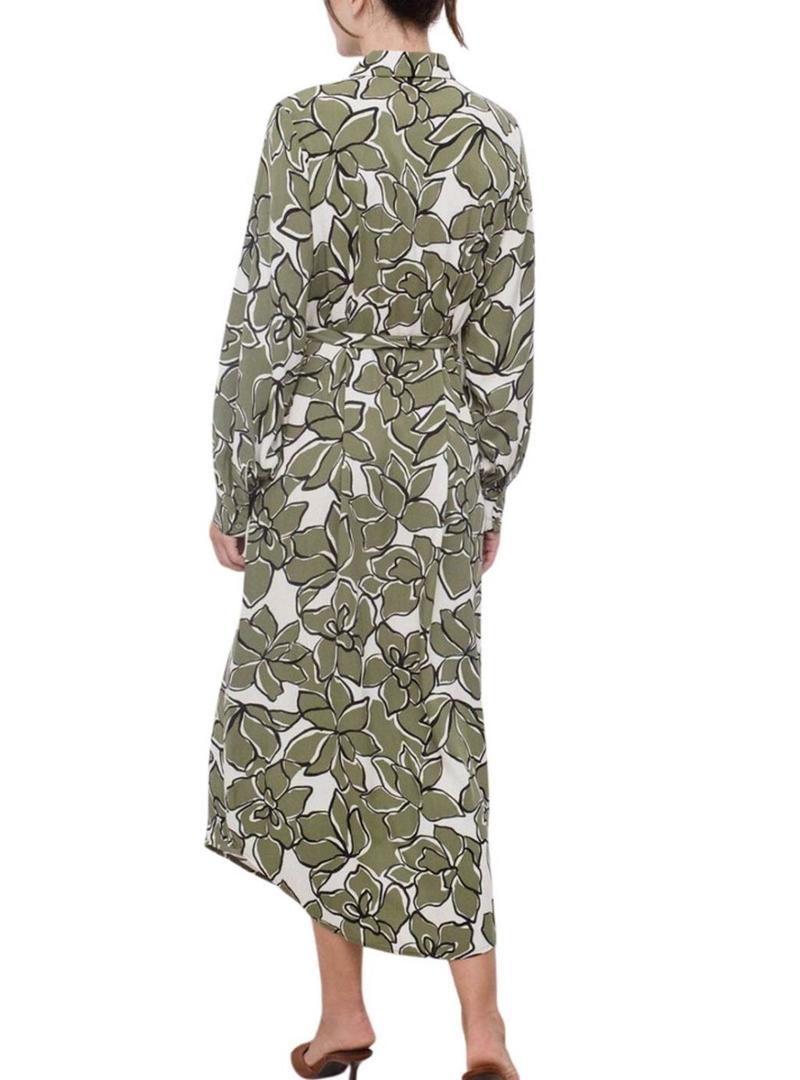 Vestido Vila Mara verde para mulher.