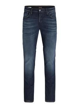 Calça de ganga Jack and Jones Tim escuro para homem.