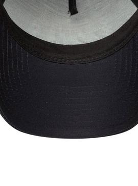 Boné New Era Patch 9Forty Trucker preto para homem