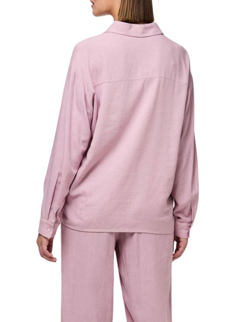 Camisa Pieces Pia rosa para mujer - Camisa Pieces Pia rosa para mulher.