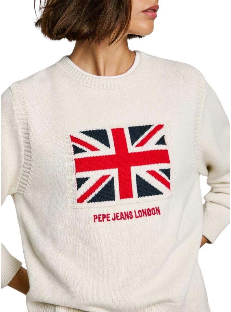 Camisa Pepe Jeans Nuna branca para mulher.