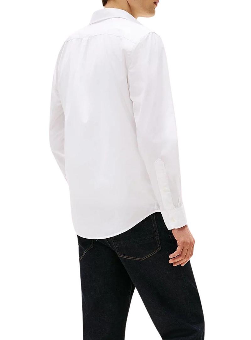 Camisa Tommy Hilfiger Core Flex branca para homem.