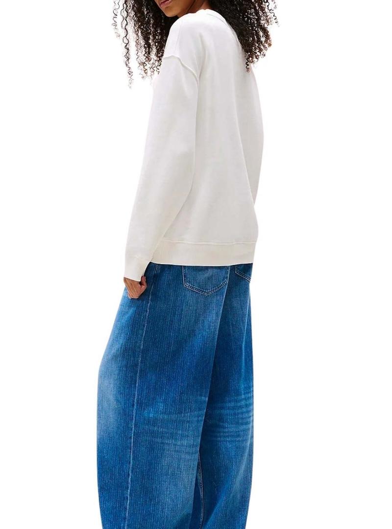 Moletom Tommy Jeans Gradient branco para mulher