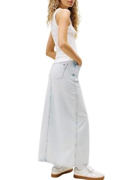 Camiseta Tommy Jeans Gradient branco para mulher