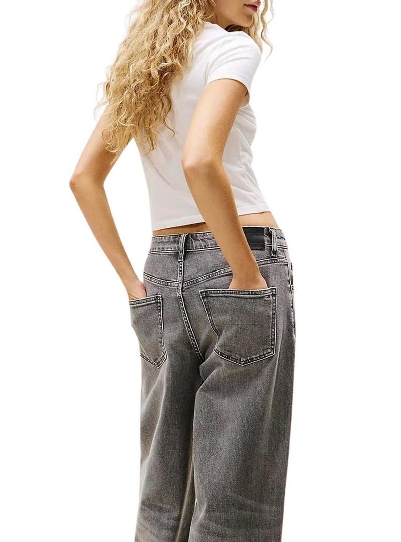 Camiseta Tommy Jeans Heart branca para mulher.