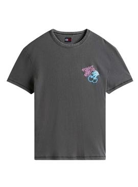 Camiseta Tommy Jeans Novelty cinza para homem