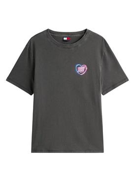 Camiseta Tommy Jeans Neon cinza para mulher