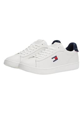 Sapatos Tommy Jeans Archive branco para homens.