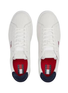 Sapatos Tommy Jeans Archive branco para homens.