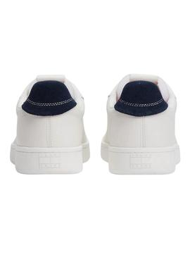 Sapatos Tommy Jeans Archive branco para homens.