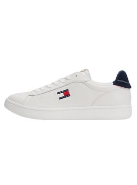 Sapatos Tommy Jeans Archive branco para homens.
