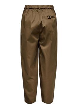 Calças Only Casil castanhas para mulher.