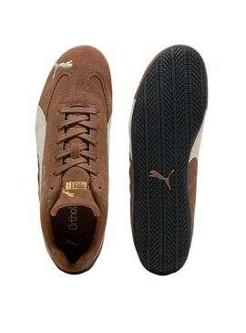 Sapatilhas Puma Speedcat OG marrom para mulher.
