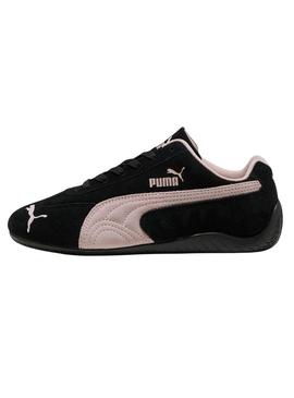 Sapatilhas Puma Speedcat OG preto e rosa para mulher.