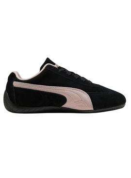 Sapatilhas Puma Speedcat OG preto e rosa para mulher.