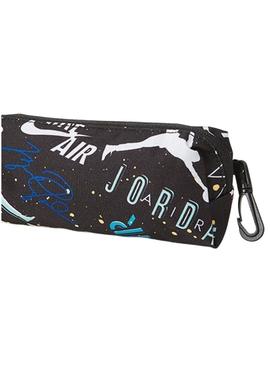 Mochila Air Jordan estampada preta para menina e menino