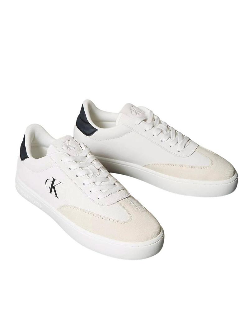 Sapatilhas Calvin Klein Jeans Classic Cupsole branco para homem.