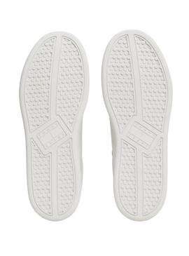 Sapatilhas Tommy Jeans Archive 98 branco para mulher.