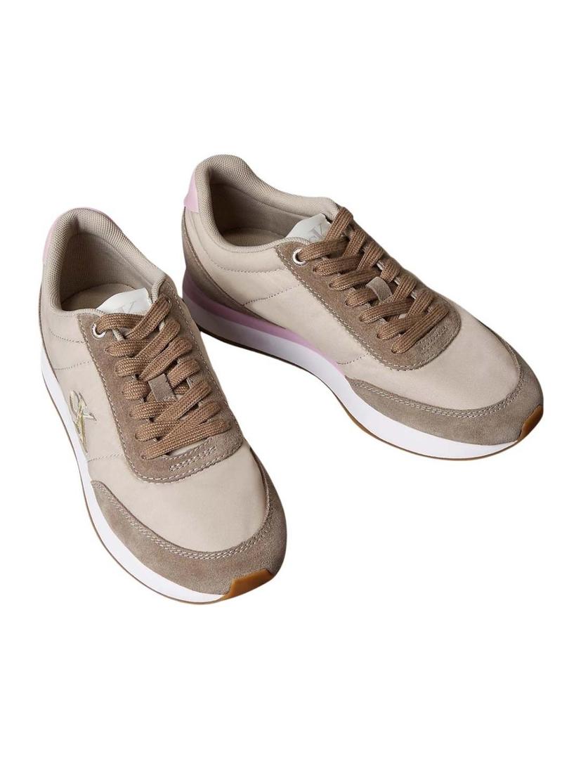 Sapatilhas Calvin Klein Jeans Retro Runner rosa para mulher