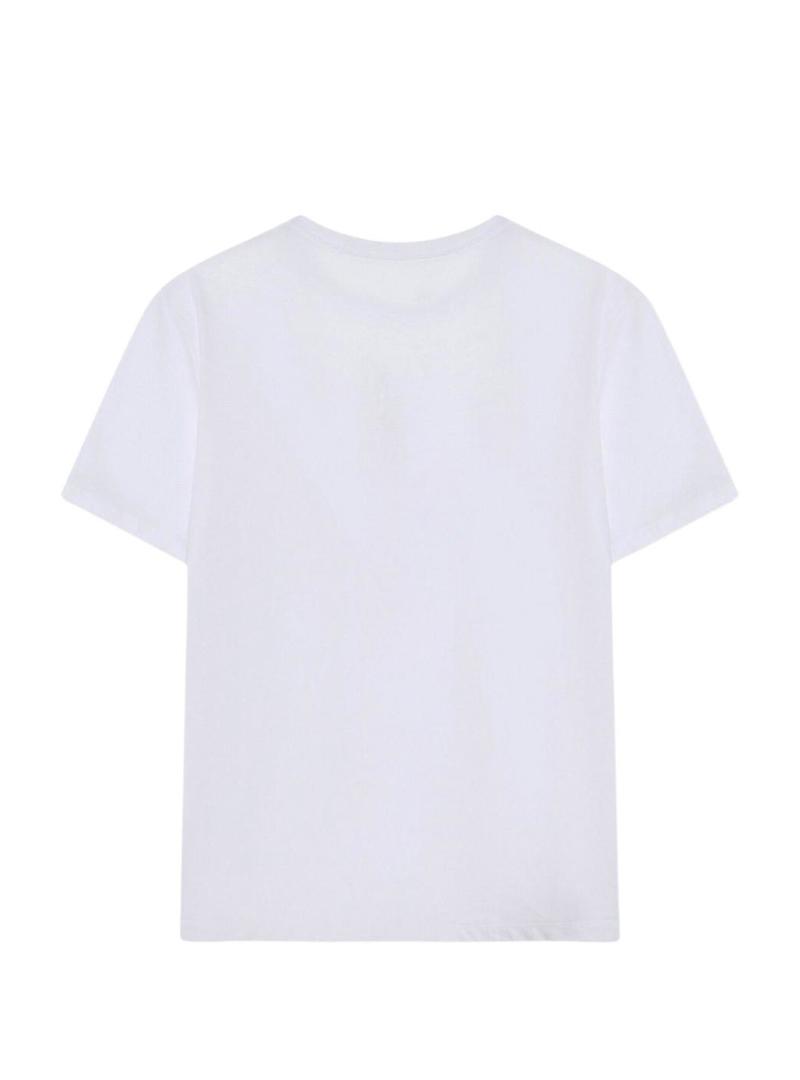 Camiseta Calvin Klein Jeans Bauhaus Logo branca para homem