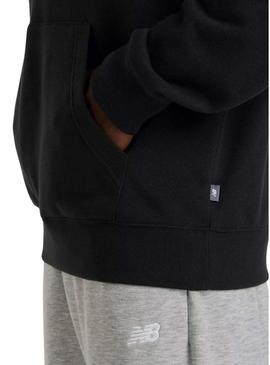 Moletom New Balance Circular Logo preto para homem.
