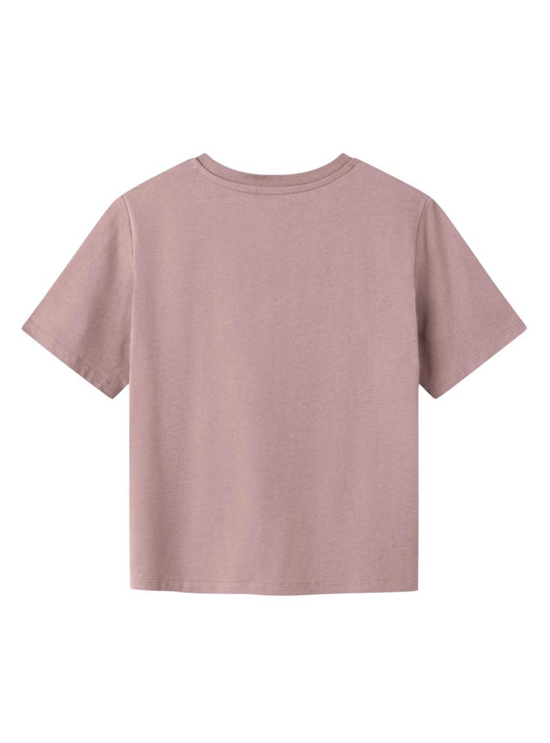 Camiseta Name It Lise Marie lilas para menina.