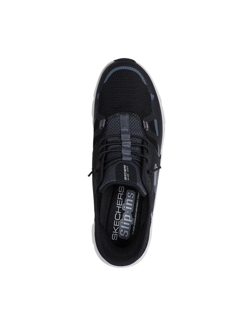 Sapatilhas Skechers Glide preto para homem.