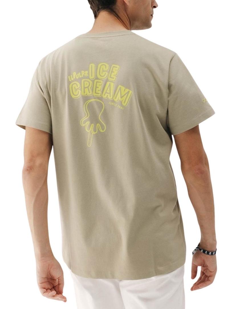 Camiseta El Pulpo Sorvete verde para homem