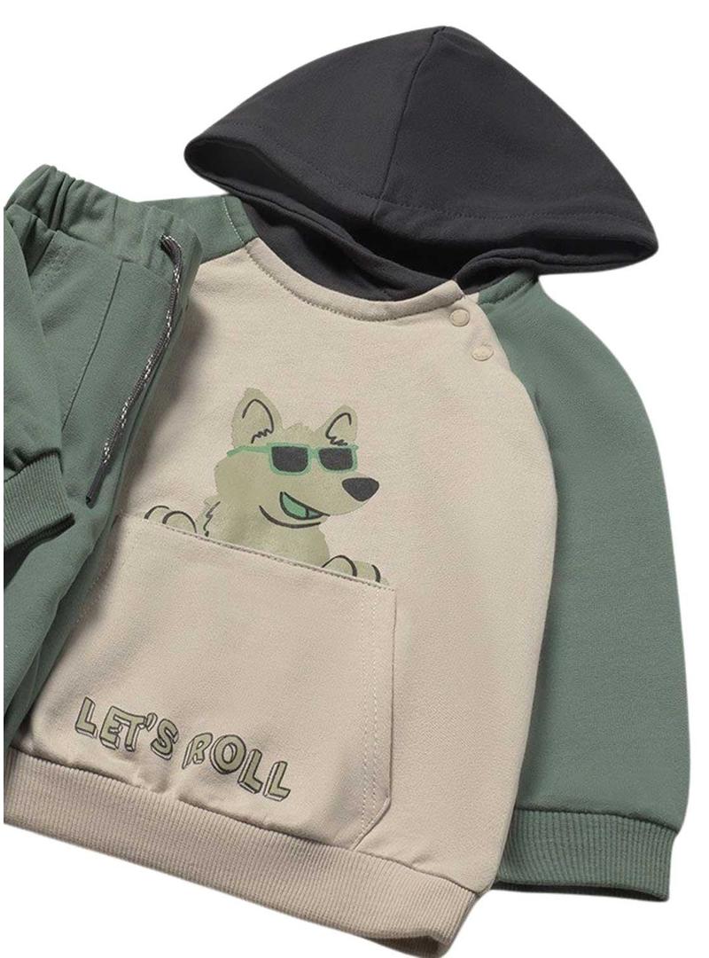 Conjunto de moletom Mayoral 2 calças combinadas bebê