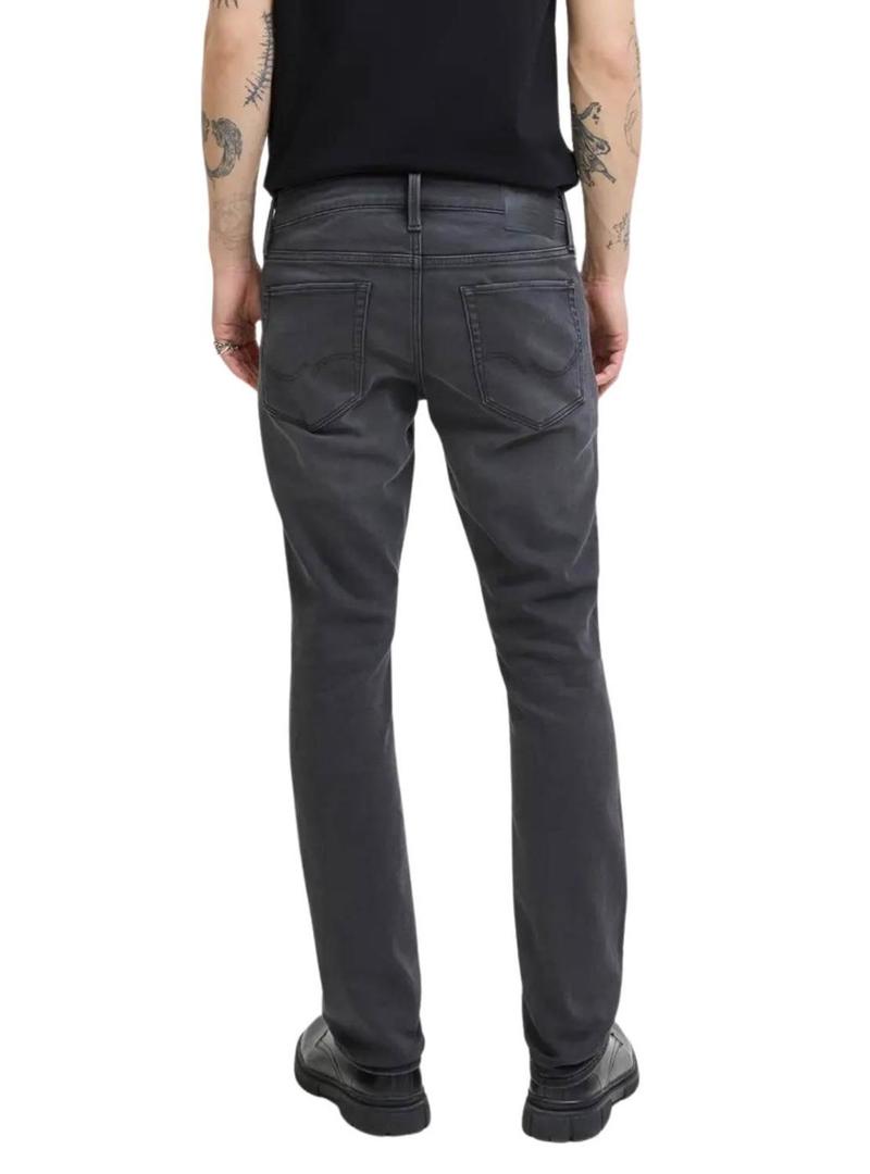 Calça jeans Jack and Jones Mike preta para homem.