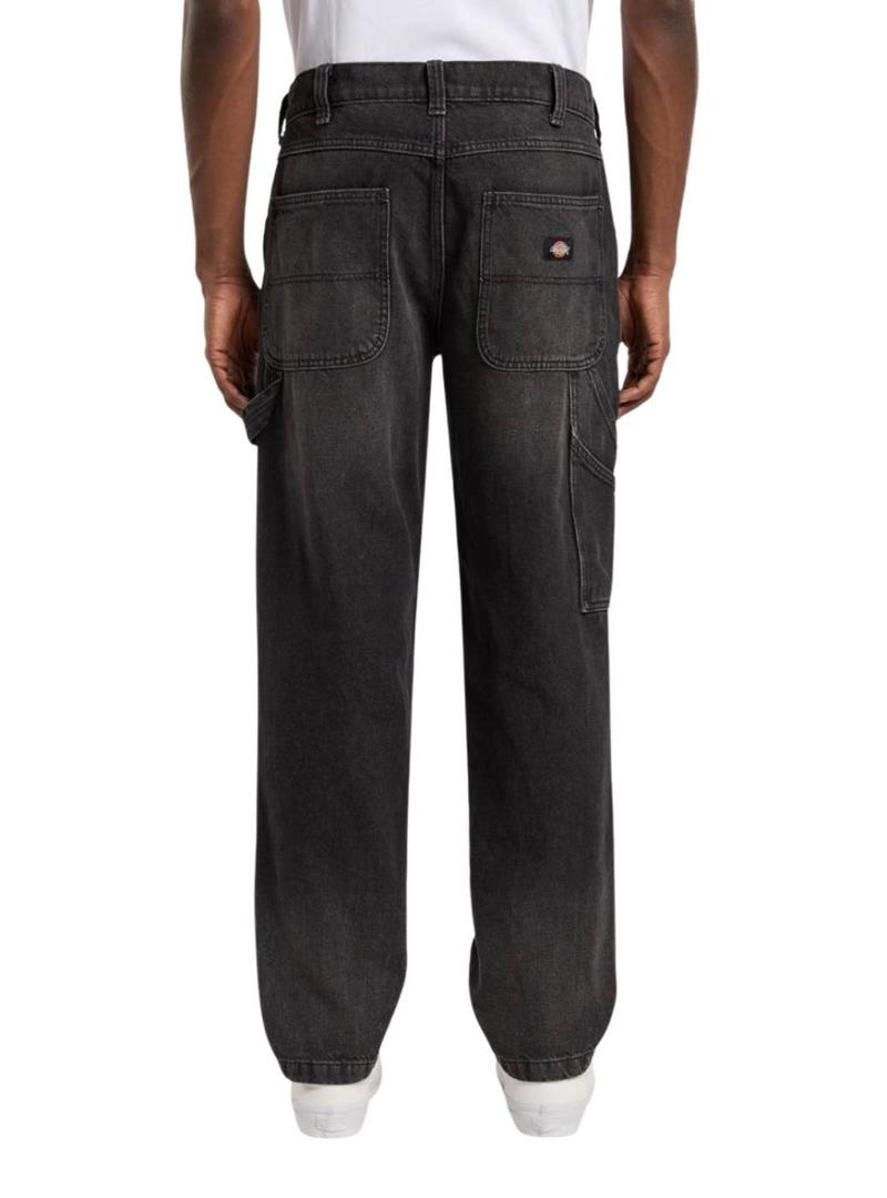 Calça jeans preta Dickies Garyville para homem.