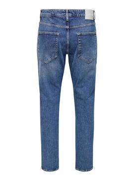Calça jeans Only and Sons Tapered denim para homem