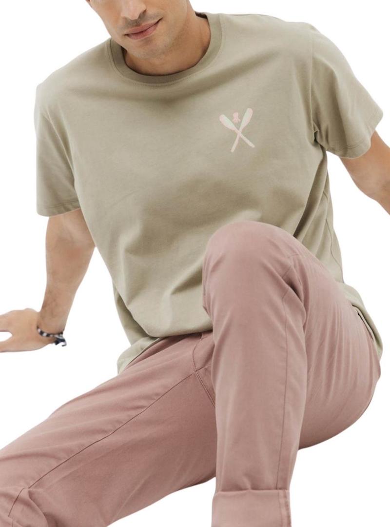 Camiseta El Pulpo Palas verde para homem.