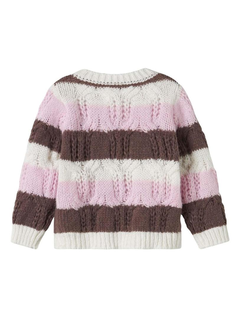 Camisola Name It Nibo às riscas multicoloridas para menina