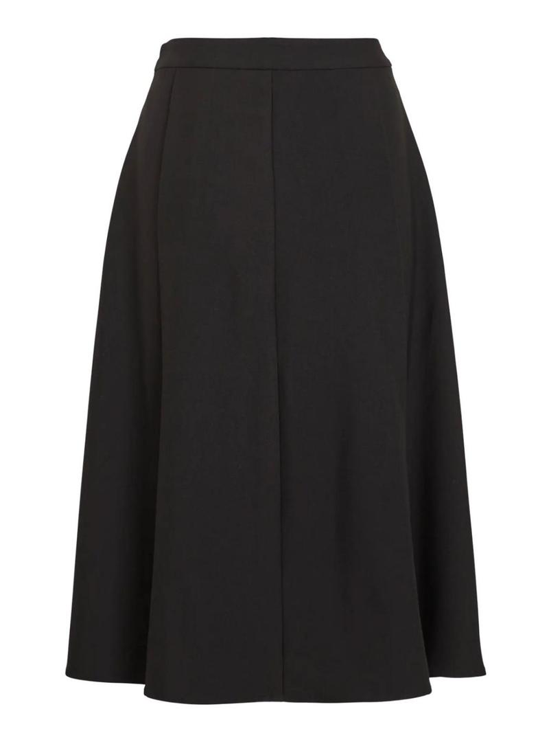 Saia Vila Vijiu midi preta para mulher.