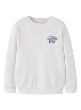 Moletom Name It Nolen branco para menino