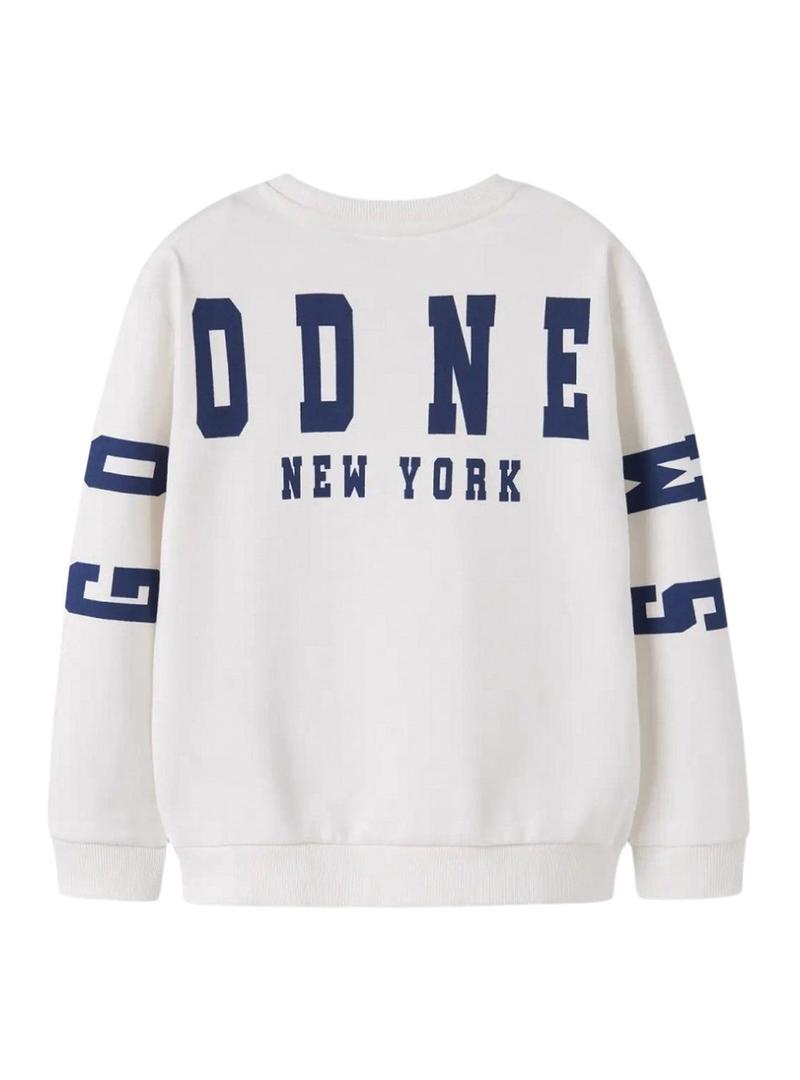 Moletom Name It Nolen branco para menino