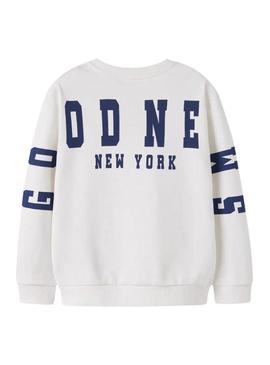 Moletom Name It Nolen branco para menino