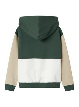 Moletom Name It Nola verde para menino.