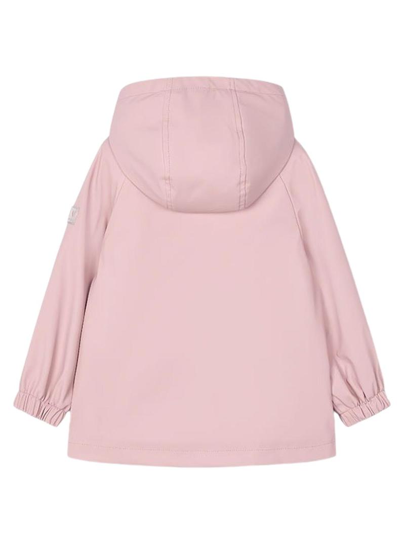 Capa de chuva impermeável rosa Mayoral para menina.