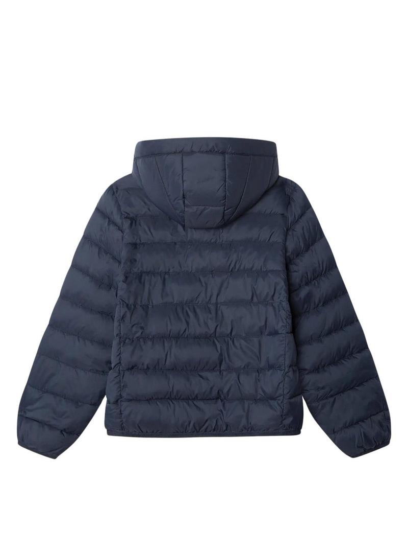 Jaqueta acolchoada azul marinho da Pepe Jeans para menina.