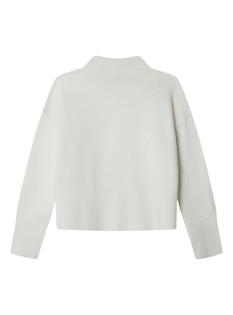 Camisola Pepe Jeans Bibby branca para menina.