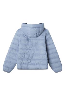 Casaco acolchoado Pepe Jeans Dahlia azul para menina.