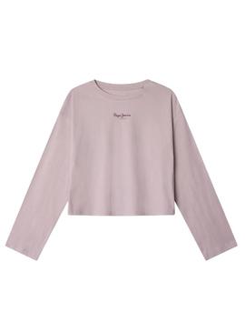 Camiseta Pepe Jeans Ally rosa para menina