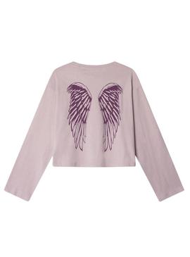 Camiseta Pepe Jeans Ally rosa para menina